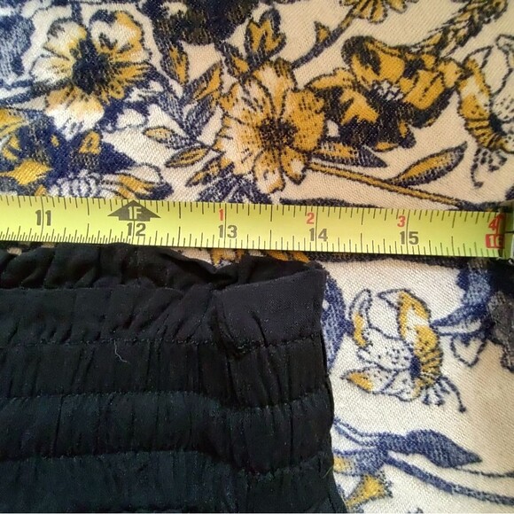 Wide Legged Draped Swishy Black Elastic Waist Drawstring Pants Size L - Picture 6 of 7